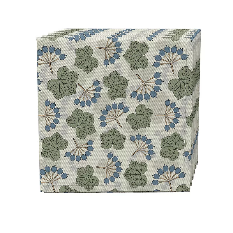 Napkin Set of 4， 100% Cotton， 20x20， Floral 128