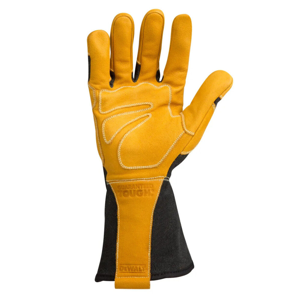 DW Welding Gloves Small Black/Yellow Premium Leather MIG/TIG DXMF02051SM from DW