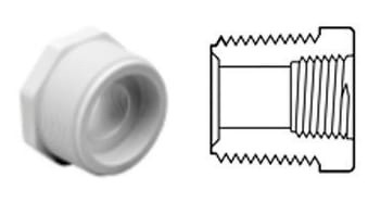 PVC Fittings 439072 Sch. 40 PVC Reducing Bushing 1...