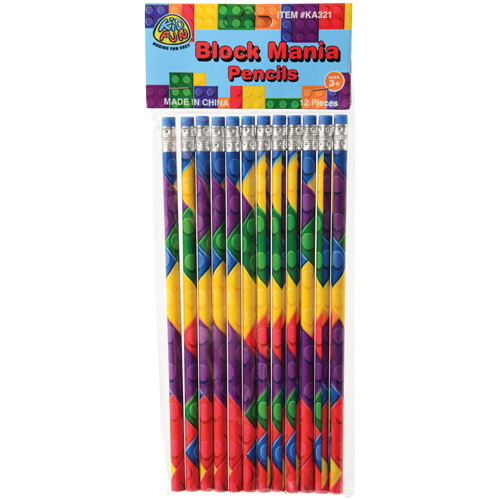 U.S. Toy KA321 Block Mania Pencils