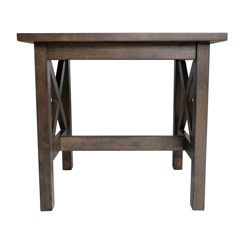 Classic Solid Wood Farmhouse End Table