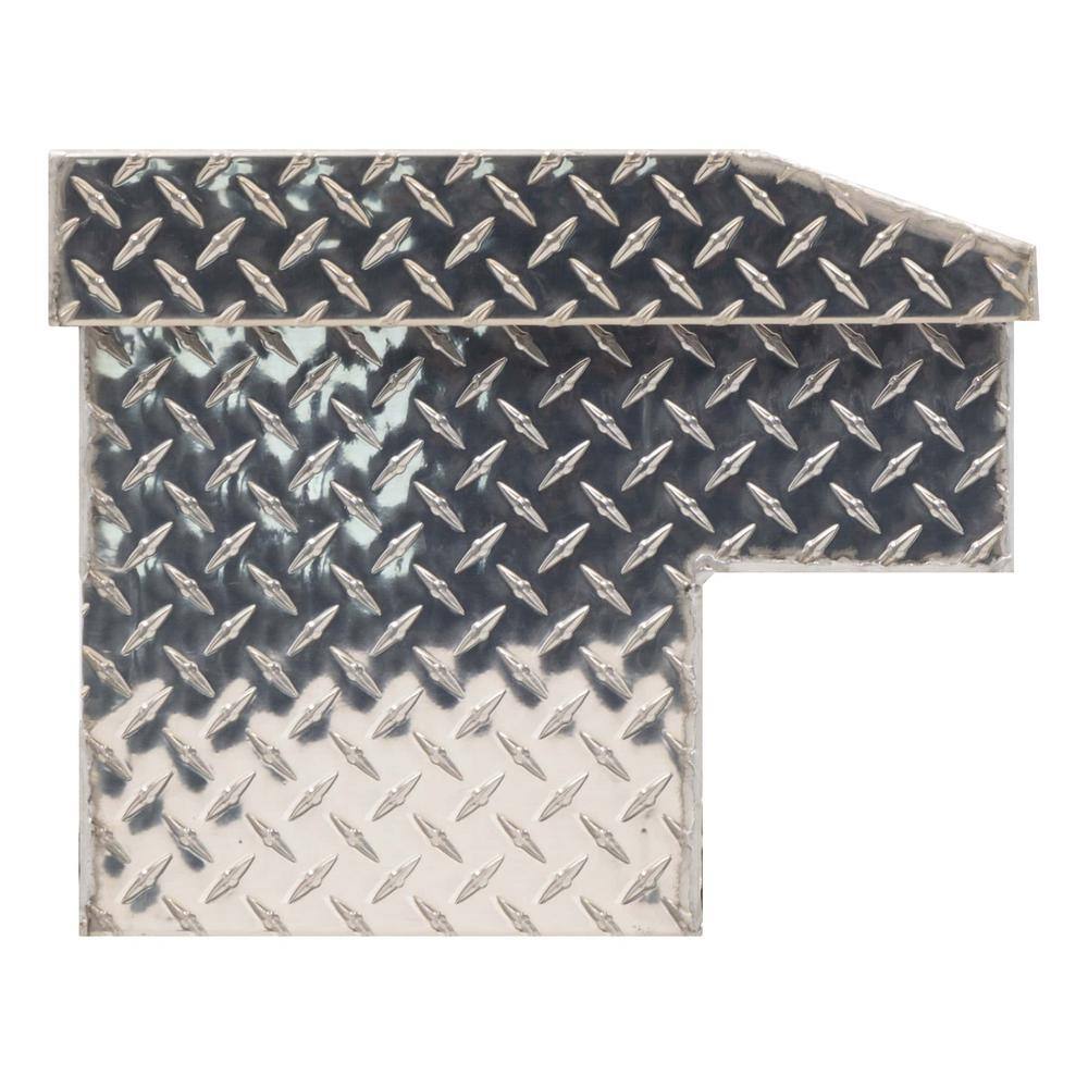 Weather Guard 87.25 in. Diamond Plate Aluminum Long Lo-Side Truck Tool Box 164-0-03