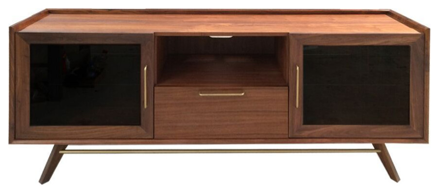 Denali Media Cabinet   Midcentury   Entertainment Centers And Tv Stands   by Old Bones Co.  Studios  Houzz