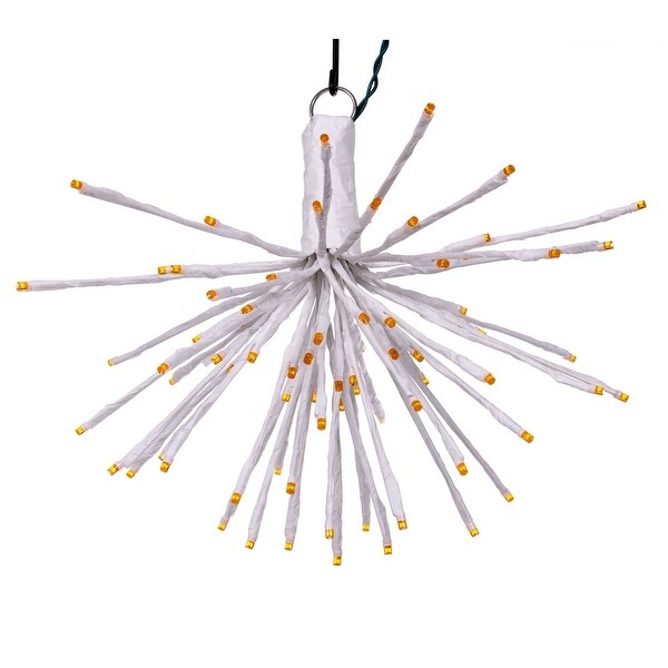 Vickerman 80Lt x 16 White Starburst Orange 5mm LED Wide Angle Lights