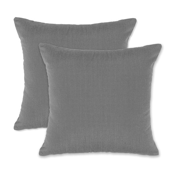 19” Square Outdoor/Indoor Zippered Pillow Cover， (set of 2) By Austin Horn Classics