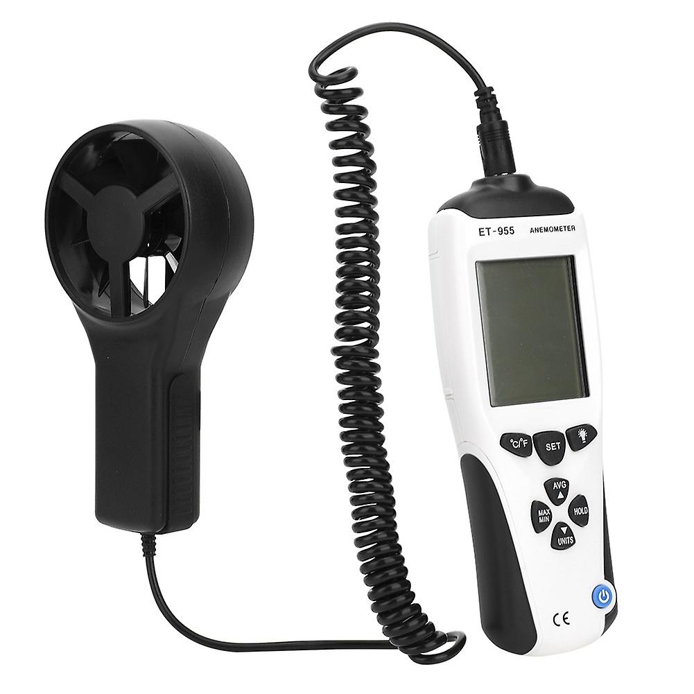 Et-955 Digital Anemometer Professional Handheld Thermometer Wind Speed Meter 0.3m/s - 45.0m/s