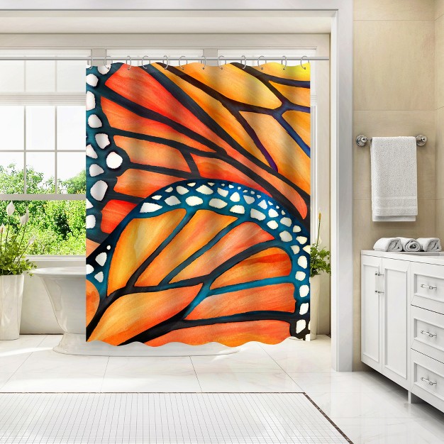 Americanflat Animal Modern Monarch By Modern Tropical Blackout Rod Pocket Single Curtain Panel