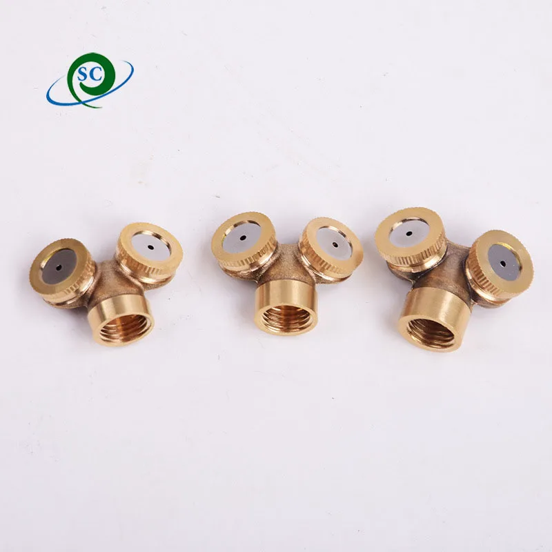 CS Brass Adjustable Spay Nozzle Garden Agricultural Sprayer Mist Nozzle High Pressure Water Irrigation Sprinkler Accessories