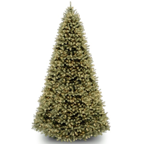 National Tree Company 9 ft. Downswept Douglas Fir Tree with Dual Color LED Lights