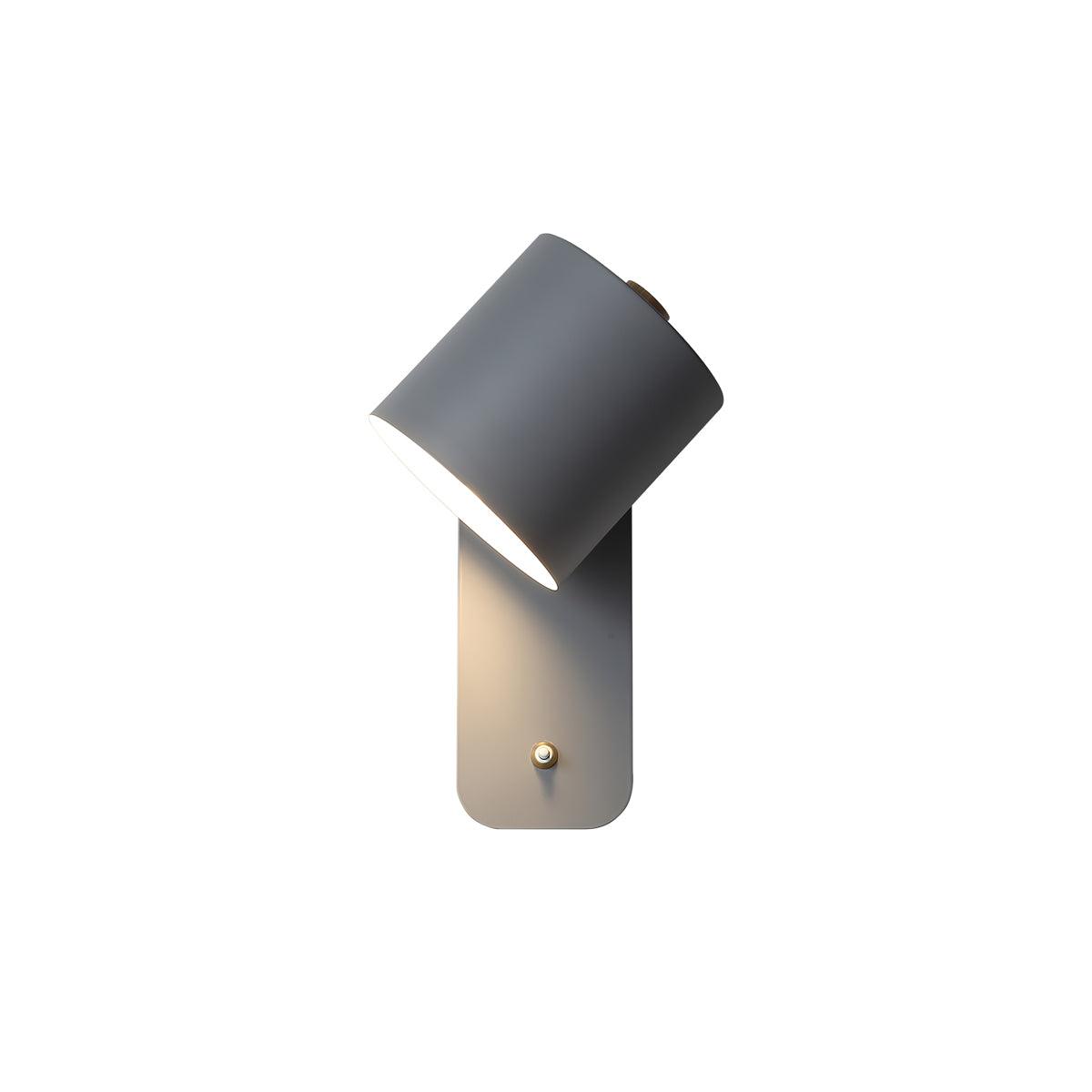 Rotatable Cylinder Plug-in Wall Lamp