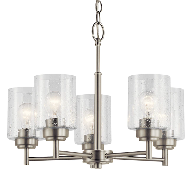 Kichler 44030NI Winslow 5-Light Brushed Nickel Modern/Contemporary Chandelier