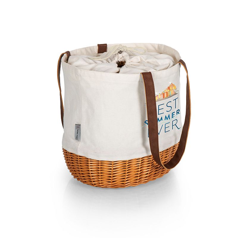 Disney / Pixar Luca Coronado Canvas and Willow Basket Tote by Picnic Time