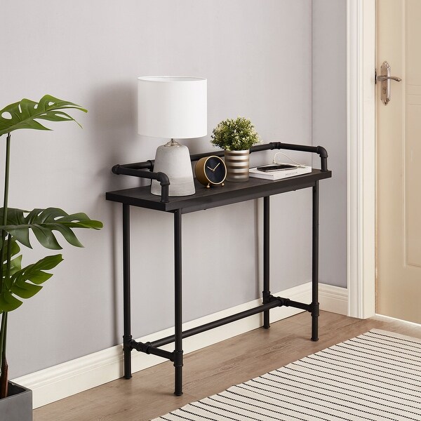 Console Table with 2 Outlet and 2 USB Ports for Living Room and Hallway