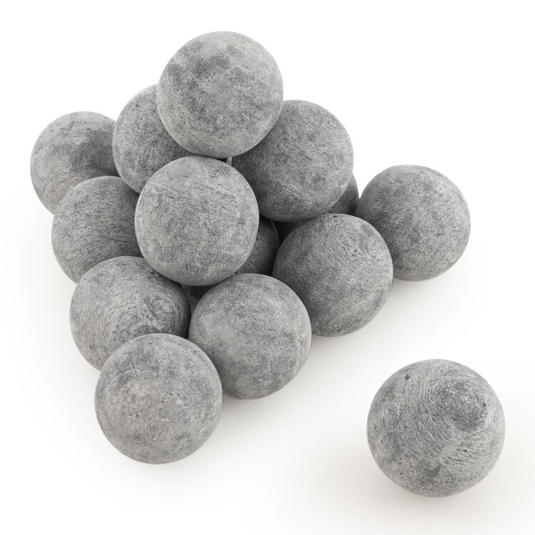 15 Pieces Ceramic Fiber Fire Balls for Outdoor Use Gray   3\