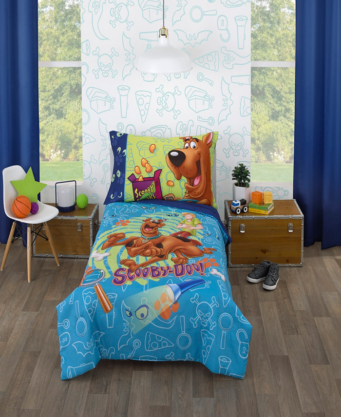 Warner Brothers Scooby Dooby Doo 4 Piece Toddler Bed Set