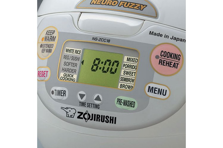 Zojirushi Neuro Premium White Fuzzy Rice Cooker And Warmer