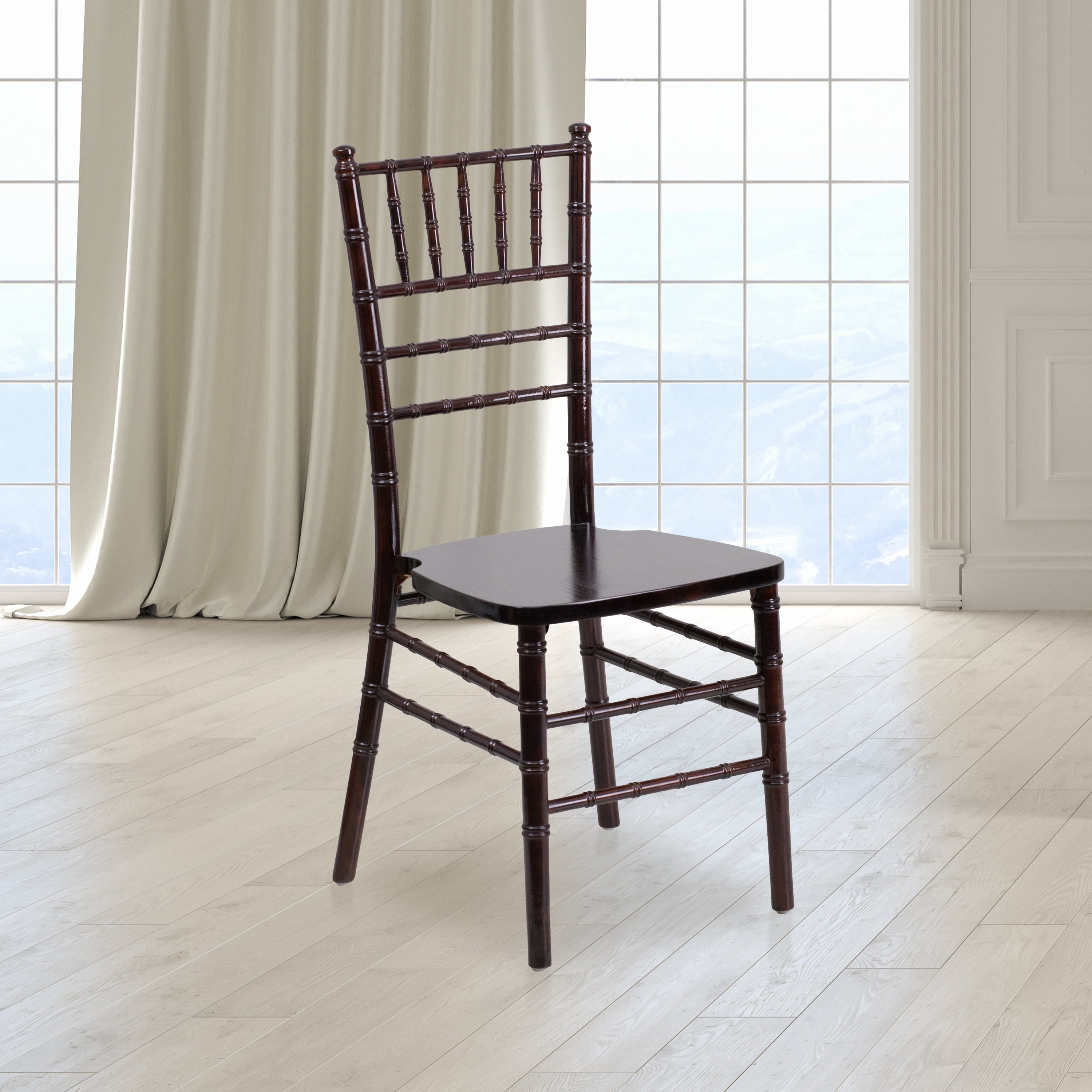 Emma + Oliver Walnut Wood Chiavari Chair