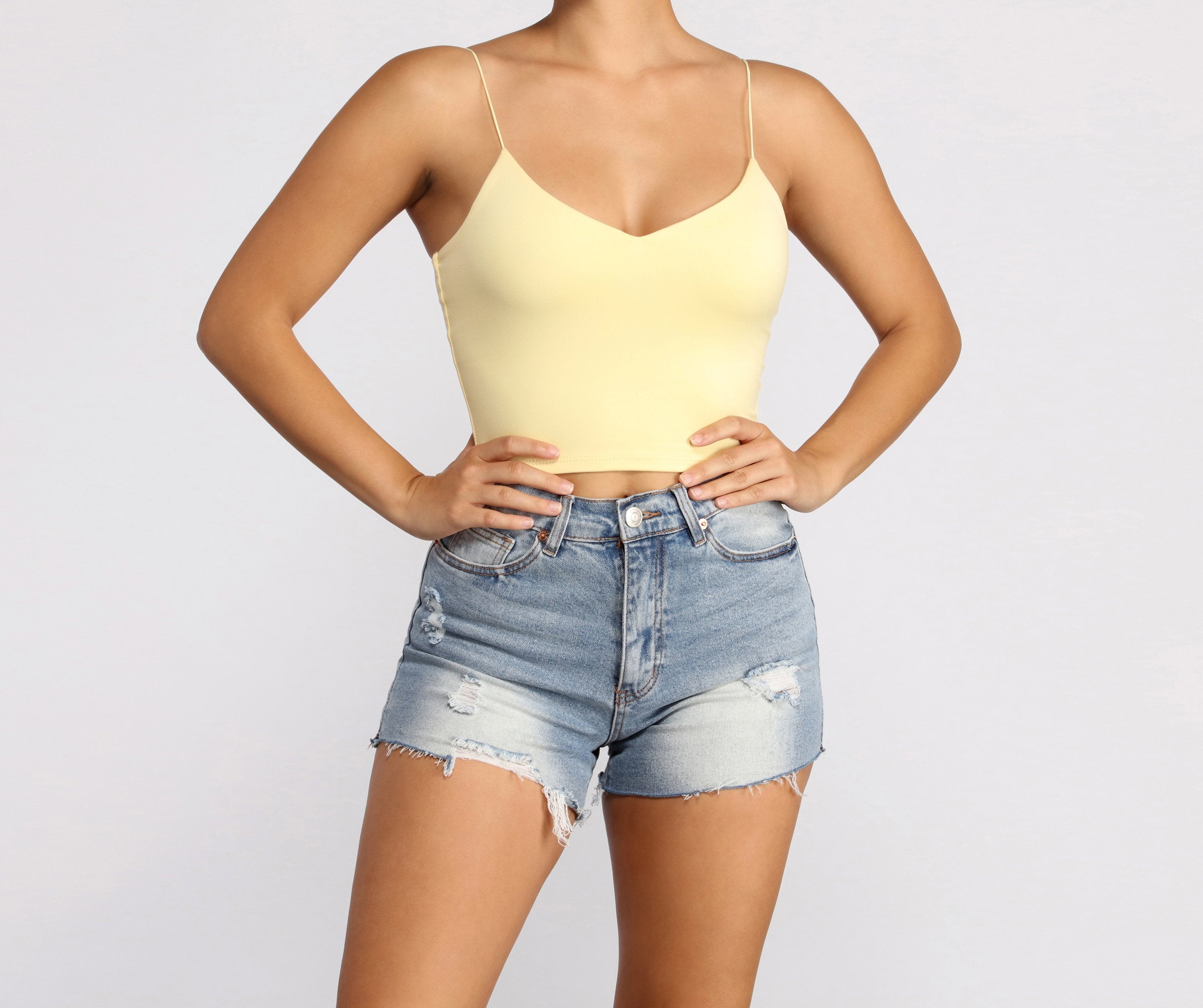 CLEARANCE - Girl Next Door Cropped Tank