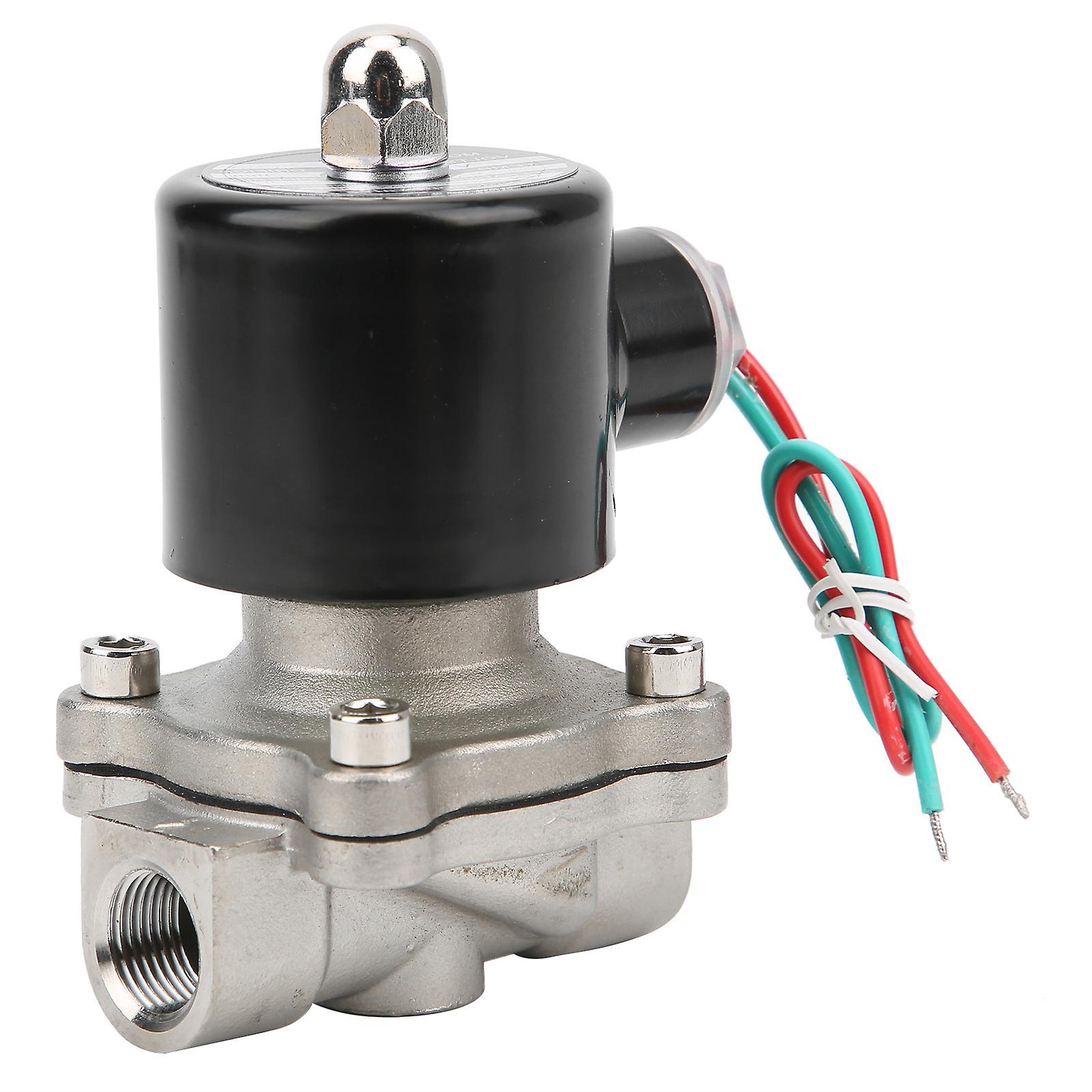 3/8in Solenoid Valve Direct Acting Normally Closed Stainless Steel For Water Air Oildc 12v