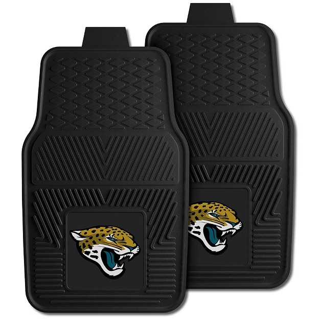 Fanmats 27 X 17 Inch Universal Fit All Weather Protection Vinyl Front Row Floor Mat 2 Piece Set For Cars Trucks And Suvs Jacksonville Jaguars