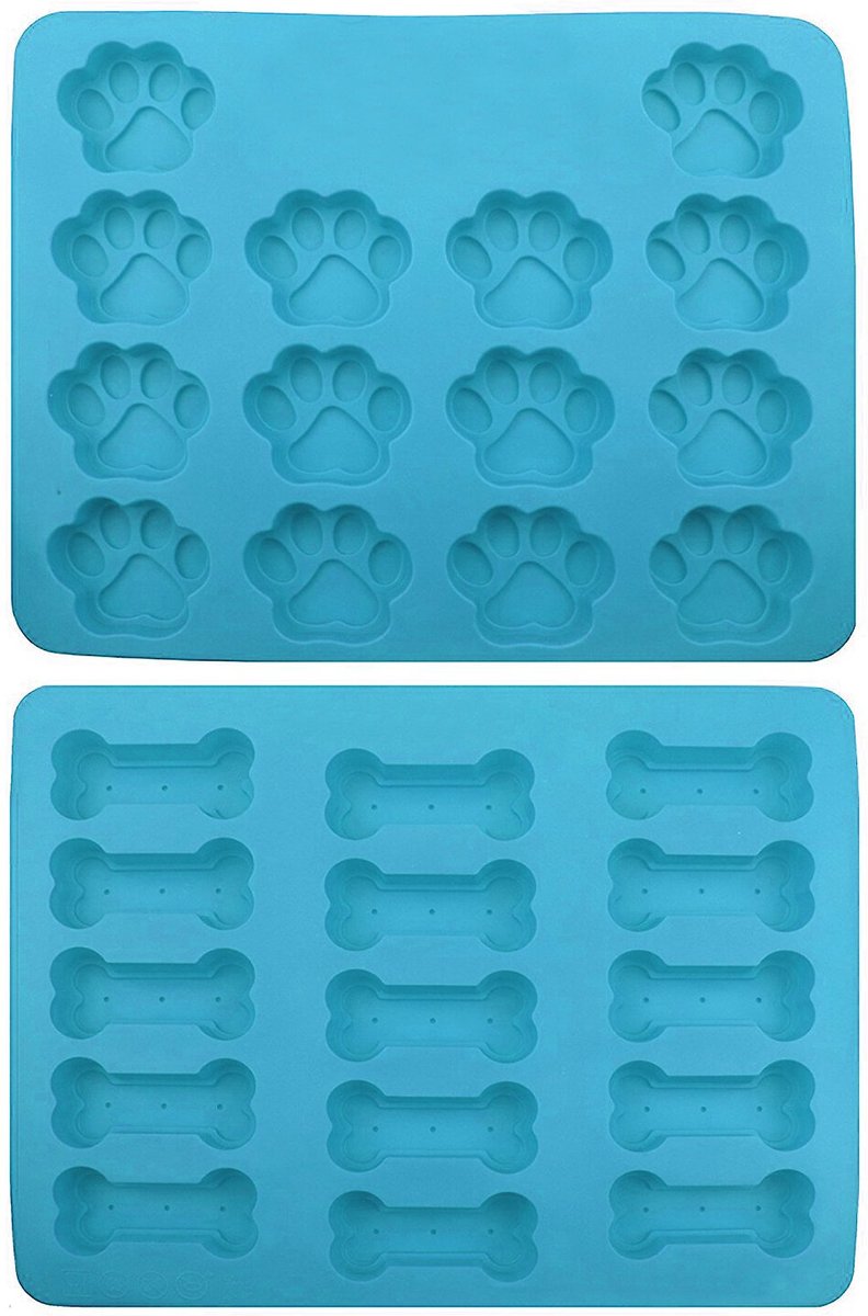 WinandCo Puppy Paws and Bones Silicone Baking Molds