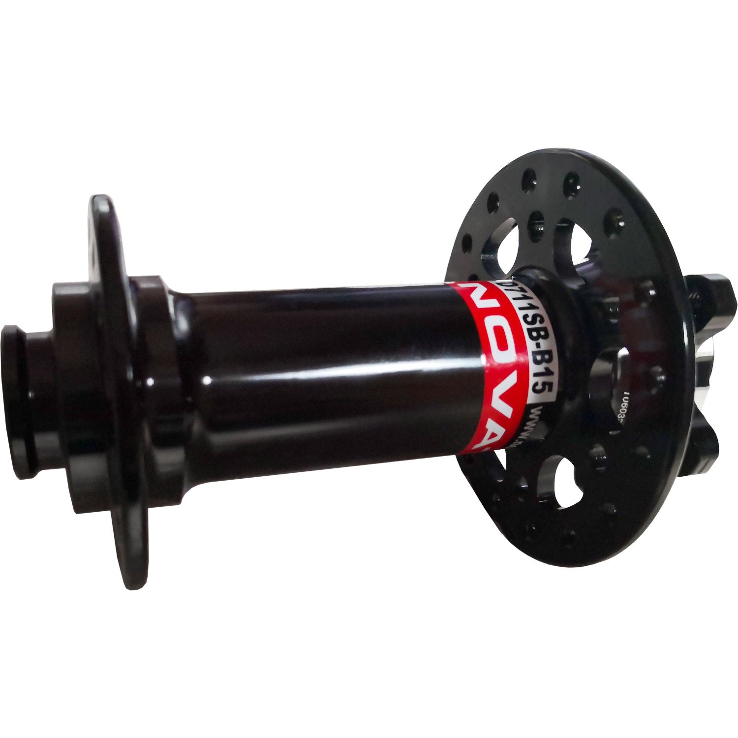 Novatec D711 MTB Disc Hub - Front - Black-Red - OEM