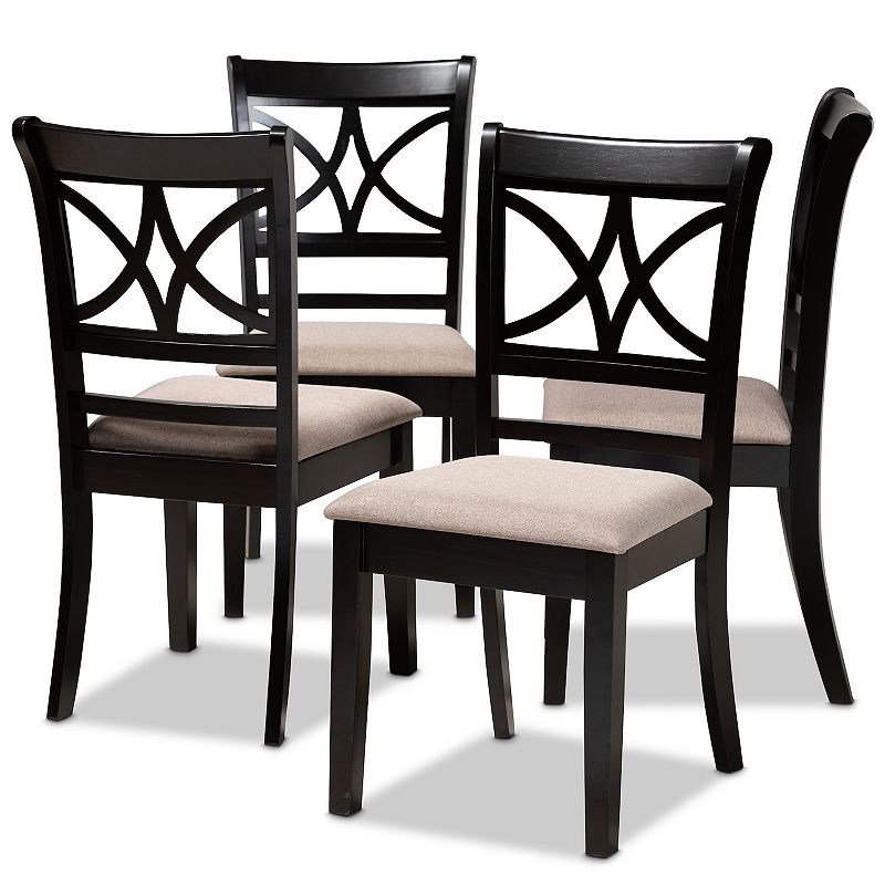 Baxton Studio Clarke Dining Chair 4-piece Set