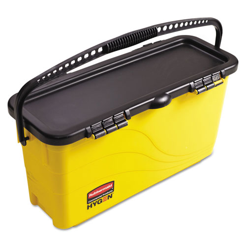 Rubbermaid HYGEN Top Down Charging Bucket | Yellow