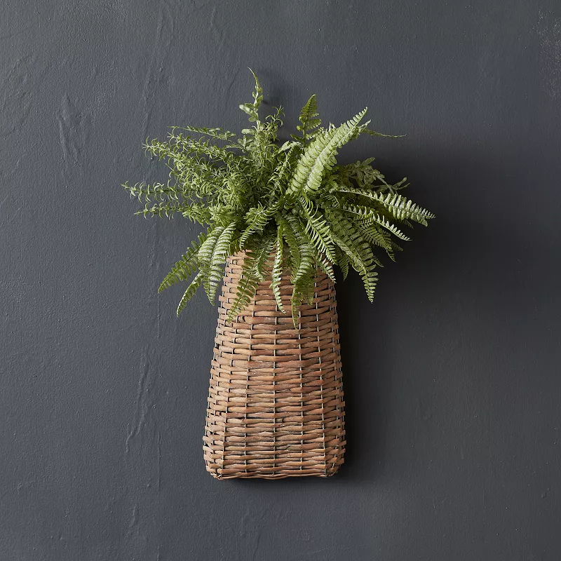 Woven Willow Wall Basket (set Of 6)