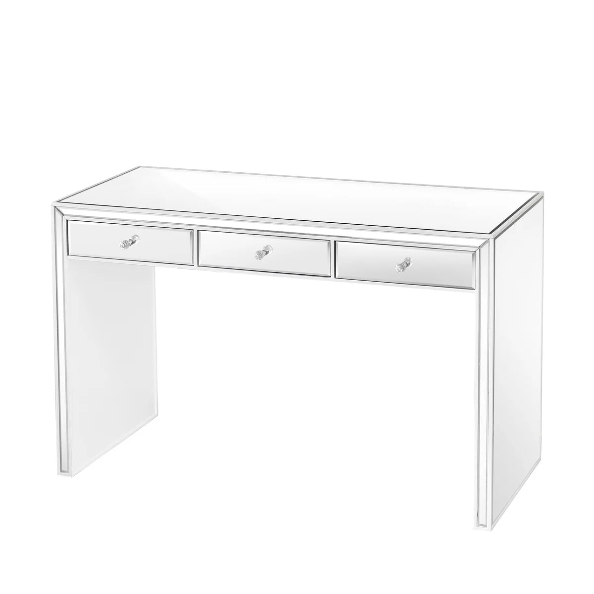 IVFT-LEAH-BLK | Leah Premium Mirrored Vanity Table