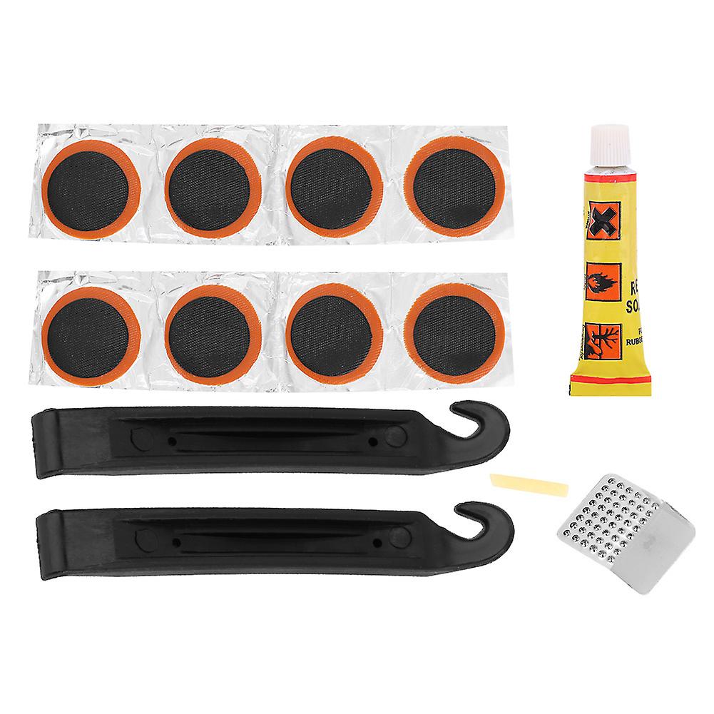 Mini Portable Tire Self Adhesive Patch File Levers Bike Tires Puncture Repair Tools Kit Cycling