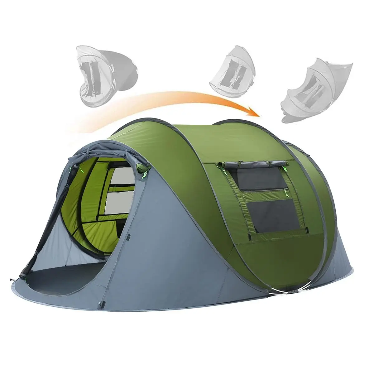 4 6 Persons Automatic Speed Open Throwing Pop Up Windproof Outdoor Camping Tent