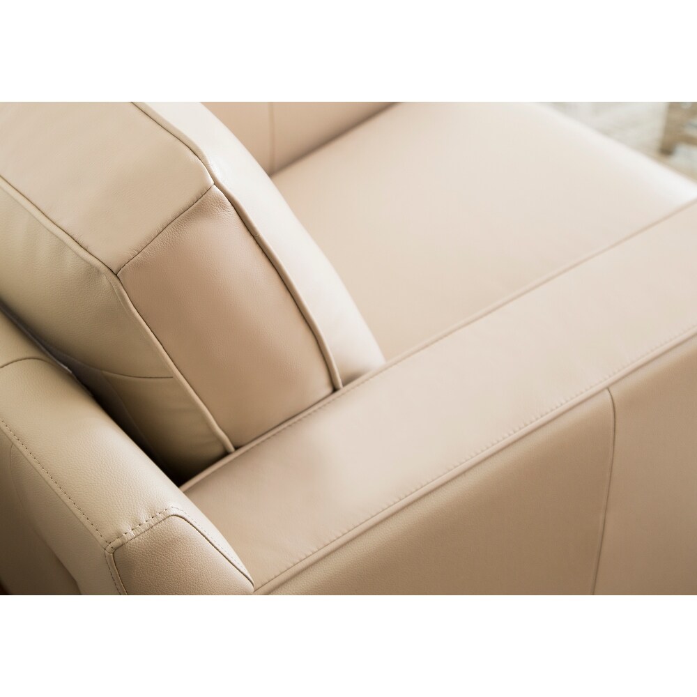 Abbyson Milton Top Grain Leather Loveseat