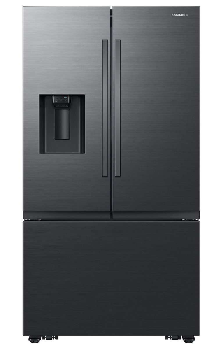  ADA 31 Cu. Ft. 3-Door French Door Refrigerator With Water and Ice Dispenser in Black Steel