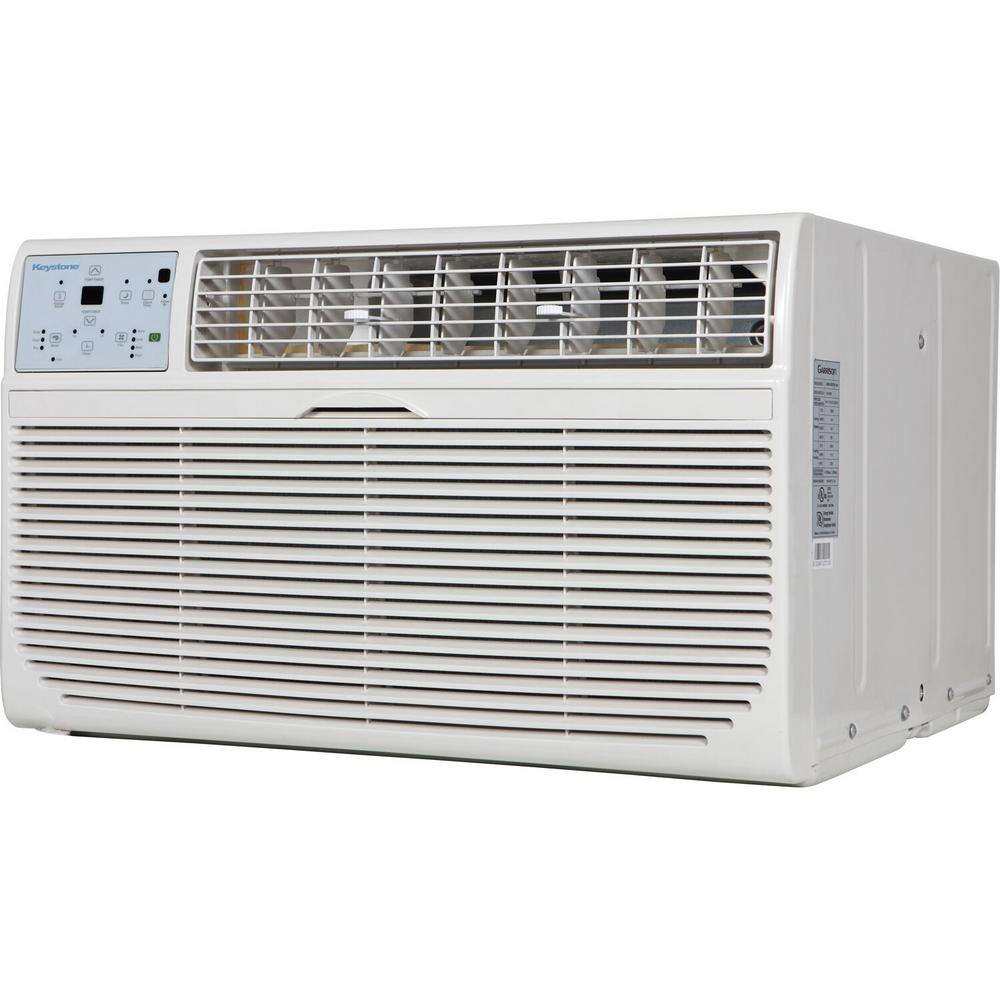 Keystone 8000 BTU 115V Through-The-Wall AC Energy Star Remote Dehumidifier Sleep Mode 24H Timer for Rooms up to 350 Sq. Ft. KSTAT08-1C