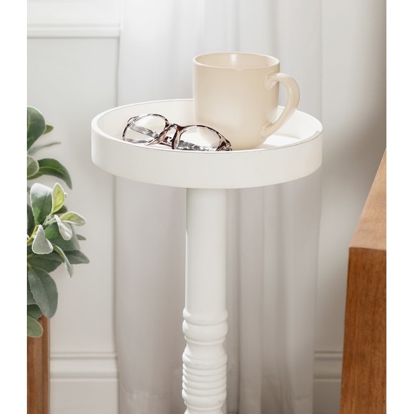 Kate and Laurel Bellport Pedestal End Table - 10x10x22