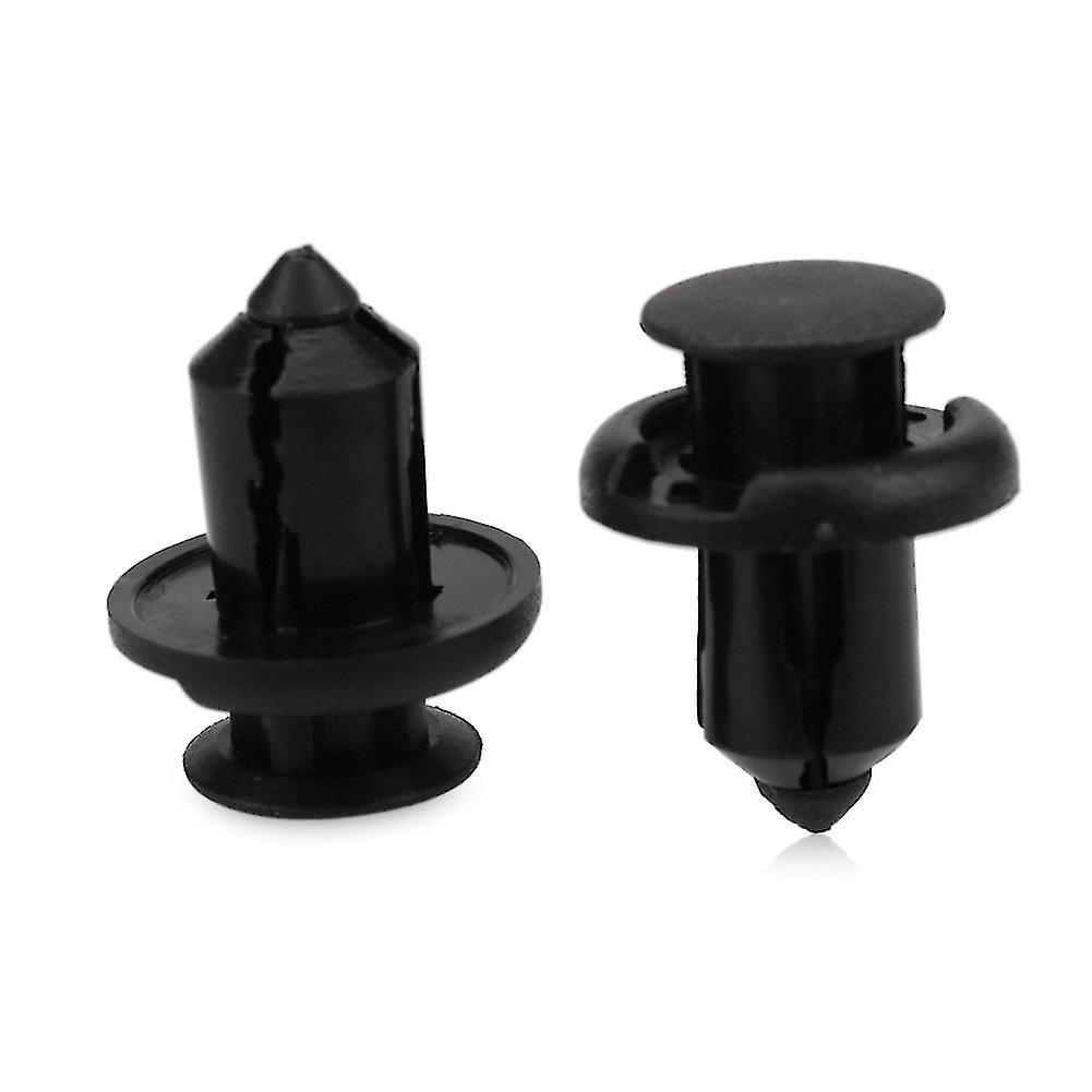 40pcs 10mm Push-type Plastic Bumper Fender Flare Fastener Rivet Clips And One Remove The Buckle Too