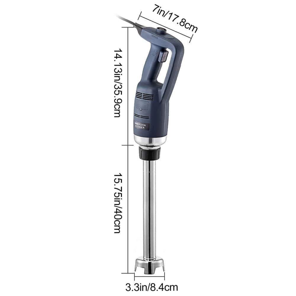 VEVOR Commercial Immersion Blender 500 Watt Blue Hand Held Mixer with 157 in Removable Shaft Constant Speed 16000RPM