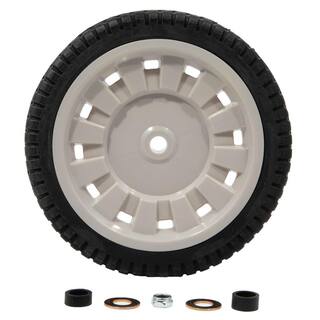 Arnold 8 in. x 1.75 in. Universal Plastic Wheel with 12 in. Dia Nylon Offset Hub and Adapters Included 490-322-0011