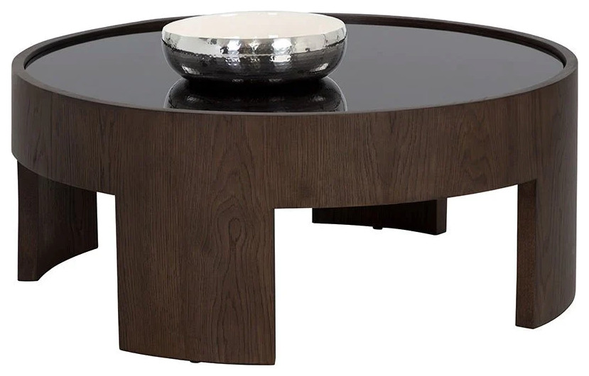 Valtina Coffee Table   Small   Dark Brown   Transitional   Coffee Tables   by Rustic Home Furniture Deco  Houzz