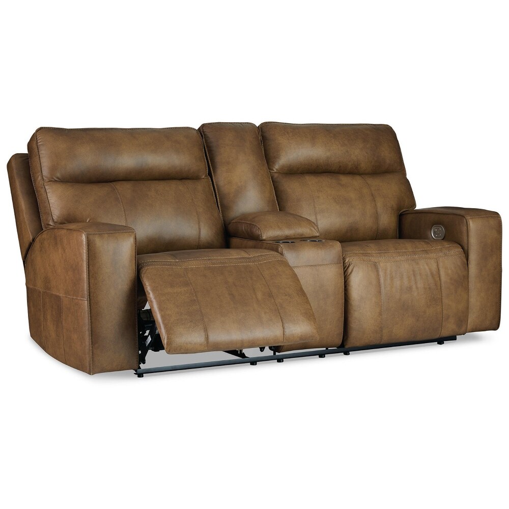 Signature Design by Ashley Game Plan Power Reclining Loveseat with USB Charging