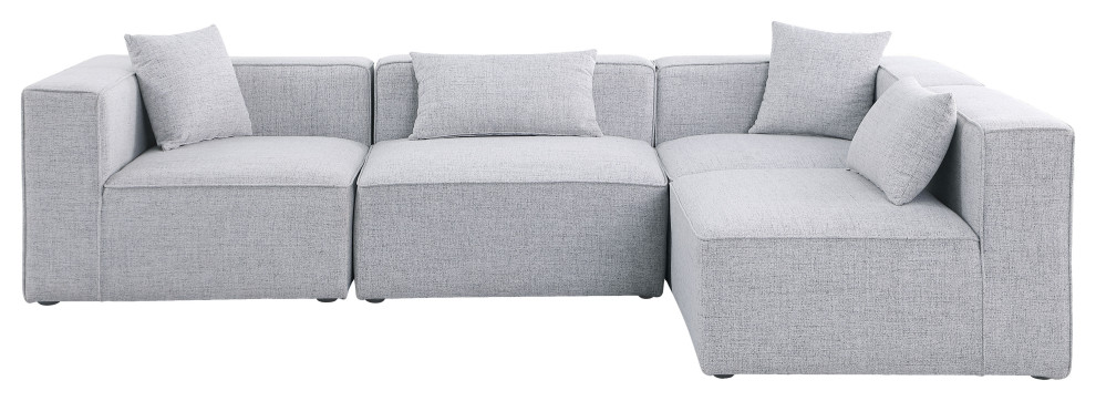 Cube Upholstered Modular Sectional   Transitional   Sectional Sofas   by Meridian Furniture  Houzz