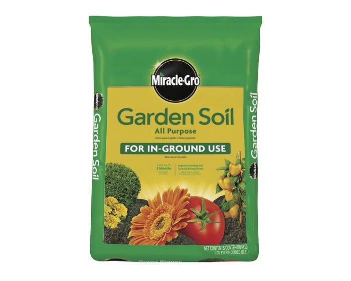 Miracle-Gro All-Purpose In-Ground Use Garden Soil， 1 cu. ft. - 70551430