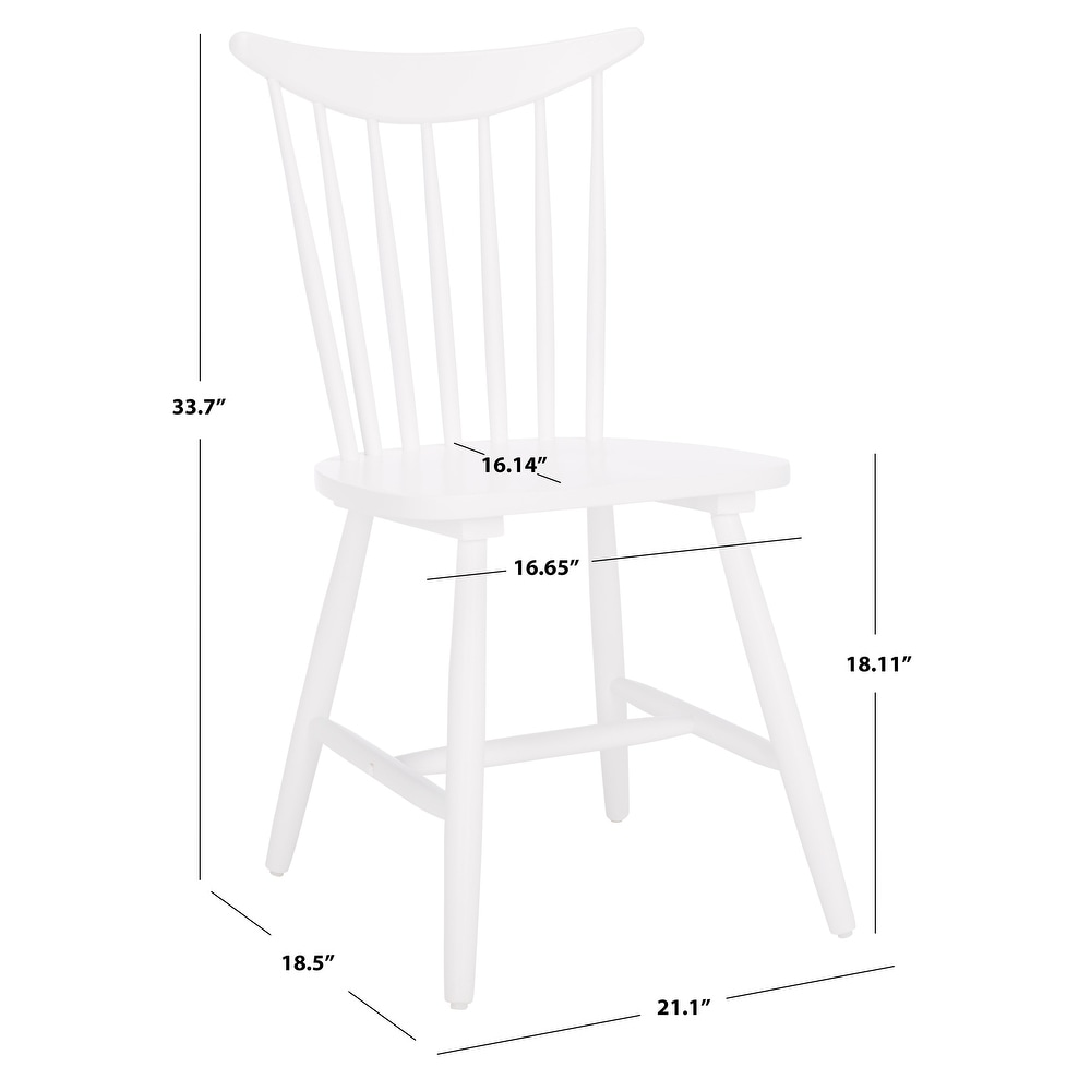 SAFAVIEH Jodan Farmhouse Spindle Dining Chair (Set of 2)   21 in. W x 19 in. D x 34 in. H