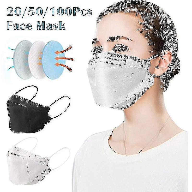 Miman  20/50/100pcs Face Safety Mask For Adults Light Weight Comfortable