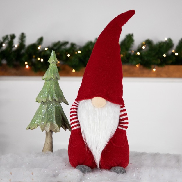 Red And White quot hands In Pocket quot Boy Christmas Gnome Decoration