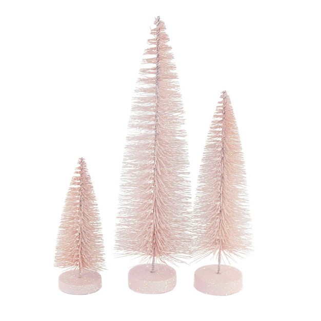 Christmas Pink Iridescent Trees Cody Foster Decorative Figurines