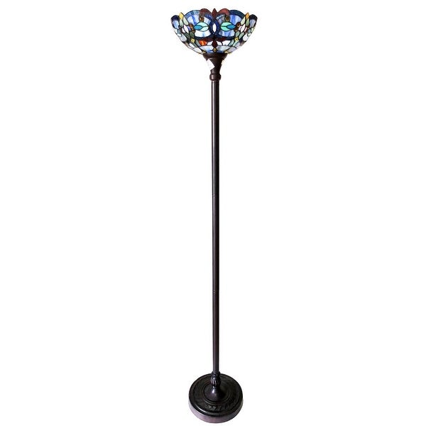 Gracewood Hollow Chopra -style Antique Bronze Floor Lamp