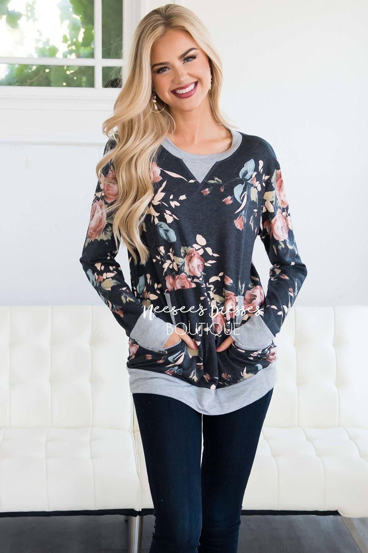 When The Stars Align Floral Sweater