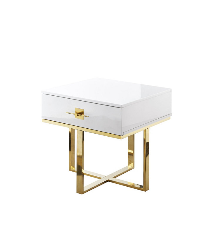 Nicole Miller Mandisa 1 Drawer Square Side Table